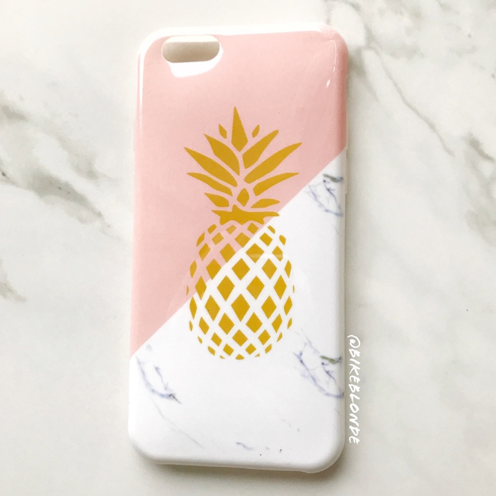 NEW iPhone 6/6s/6+/6s+ Soft Marble Pineapple Case - Picture 4 of 5